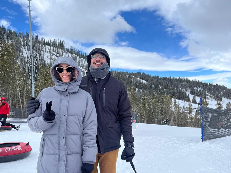 Snow tubing in Colorado